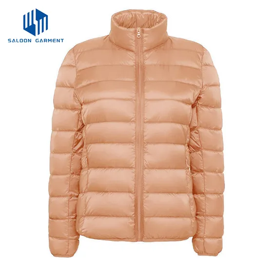 Customized Women's Packable Lightweight Puffy Coat Quilted Winter Warm Jacket