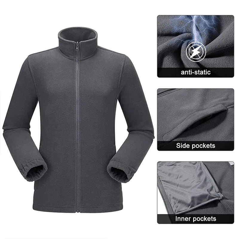 Men's Waterproof Winter Snow Inner Warm Fleece Coat Hooded 3-in-1 Ski Jacket