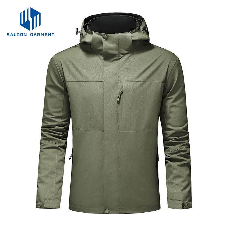 Men's Windbreaker Lightweight Waterproof Raincoat Rain Jacket for Outdoor Hiking