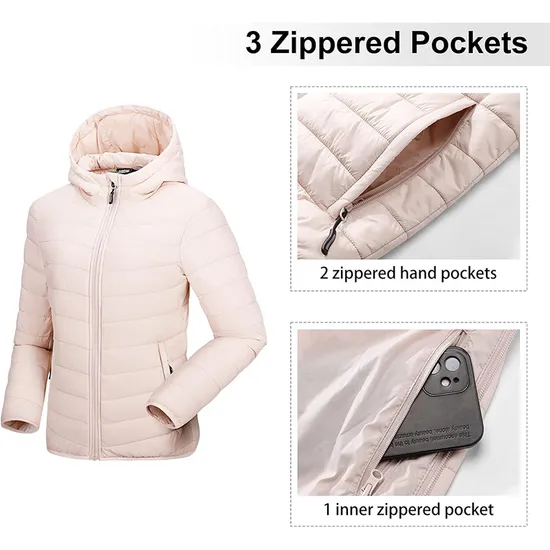 Women Outdoor Winter Outer Wear Packable Down Puffer Down Jacket