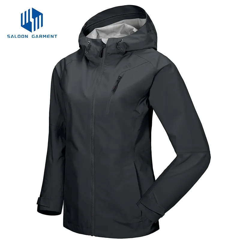 2.5 Layer Fabric OEM Women's Waterproof Breathable Sailing Fishing Hiking Camping Outdoor Windbreaker Jacket