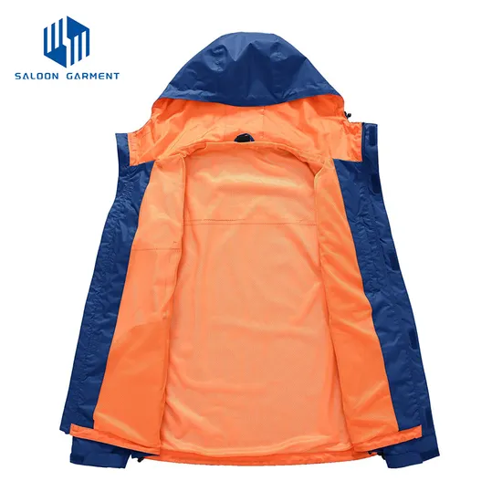Men's Packable Lightweight Travel Raincoat 100% Waterproof Rain Jacket