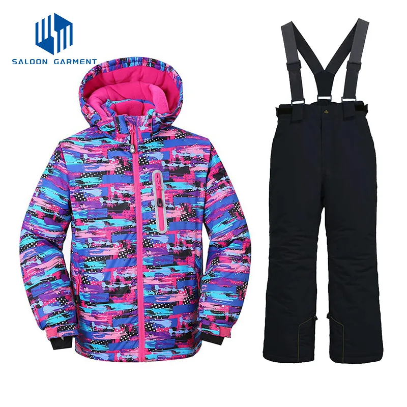 Girl's Winter Outdoor Sports Wear Rainwear Coat Snow Jacket Ski Suit
