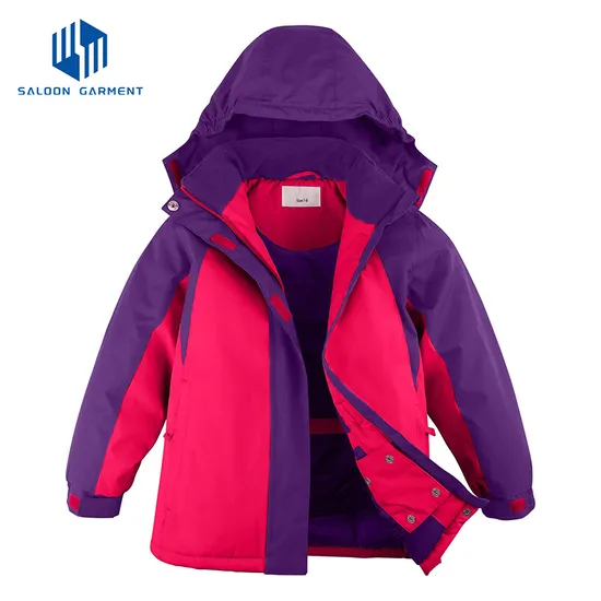 Girl's Winter Sports Wear Fleece Snow Coat Waterproof Windproof Snowboarding Ski Jacket