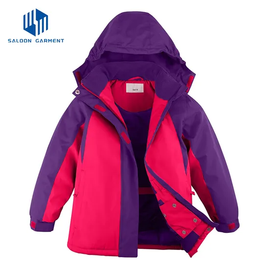 Girl's Winter Sports Wear Fleece Snow Coat Waterproof Windproof Snowboarding Ski Jacket