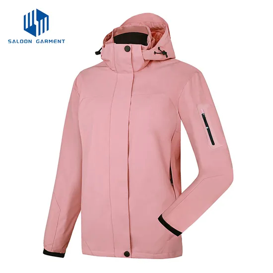 Custom Logo Waterproof Breathable Outdoor Rain Jackets Windbreaker Coats for Women