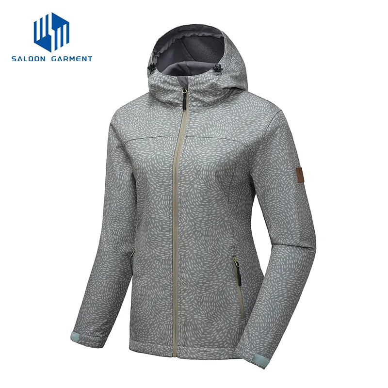 Women's Outdoor Waterproof Breathable Stretch Fabric Lightweight Rain Tactical Softshell Jacket