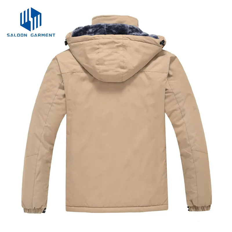 Winter Warm Windproof Windbreaker Mens Thick Big Tall Jacket Coat Outdoor Hooded Parka Plus Size Men's Jacket