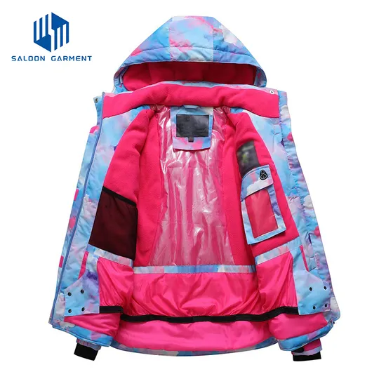 Girl's Waterproof Fleece Snow Coat Windproof Warm Winter Snowboarding Ski Jacket