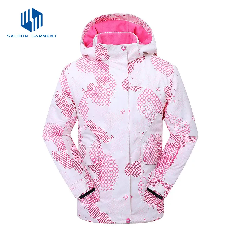 Girl's Waterproof Fleece Winter Snow Coat Windproof Raincoats Outer Wear Ski Jacket