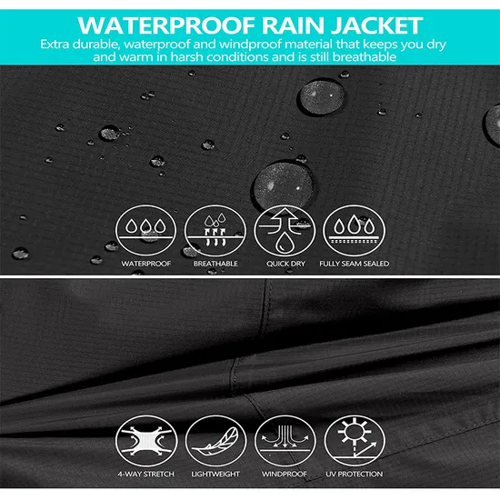 Wholesale Custom Logo Waterproof Zipper Softshell Polyester Coats Windbreaker Jacket