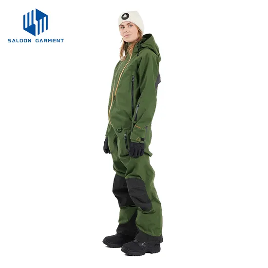 Winter Warm Outdoor One Piece Ski Suits Jumpsuit Waterproof Windproof Snowsuits