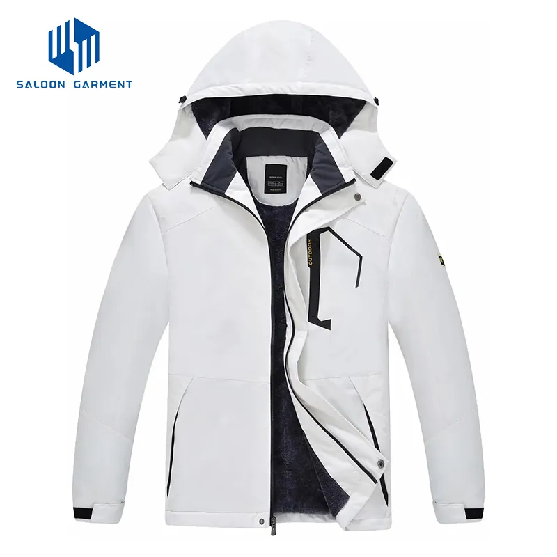 Men's Waterproof Warm Winter Coat Detachable Hood Mountain Windproof Ski Jacket