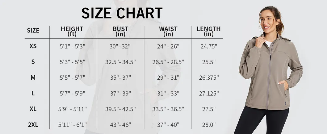 Women's Casual Windbreaker Fleece Lined Tactical Softshell Jackets