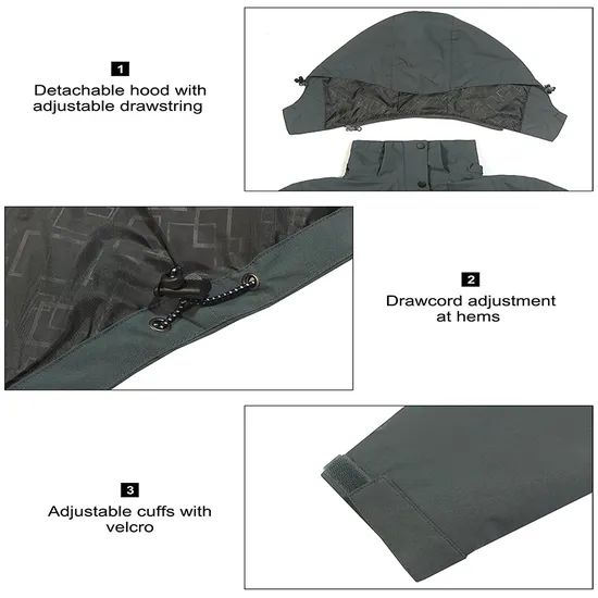 Wholesale Custom Waterproof Softshell Polyester Coats Windbreaker Jacket