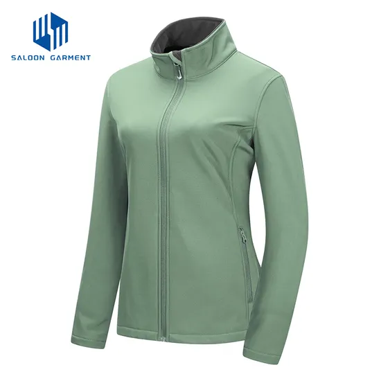 Professional Factory Breathable Winter Warm Fleece Hooded Outdoor Windproof Women's Softshell Jacket