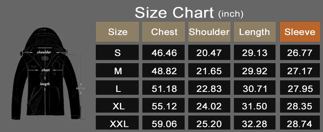 Men's Mountain Waterproof Winter Windproof Rain Ski Snow Jacket
