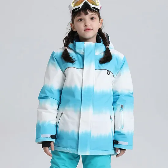 Girl's Waterproof Fleece Windproof Winter Ski Snow Jacket with Hood