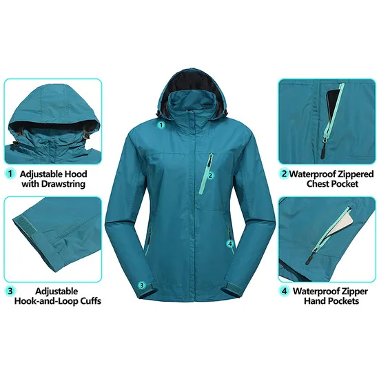 Custom Women's Fashion Waterproof Outdoor Sports Windbreaker Jacket