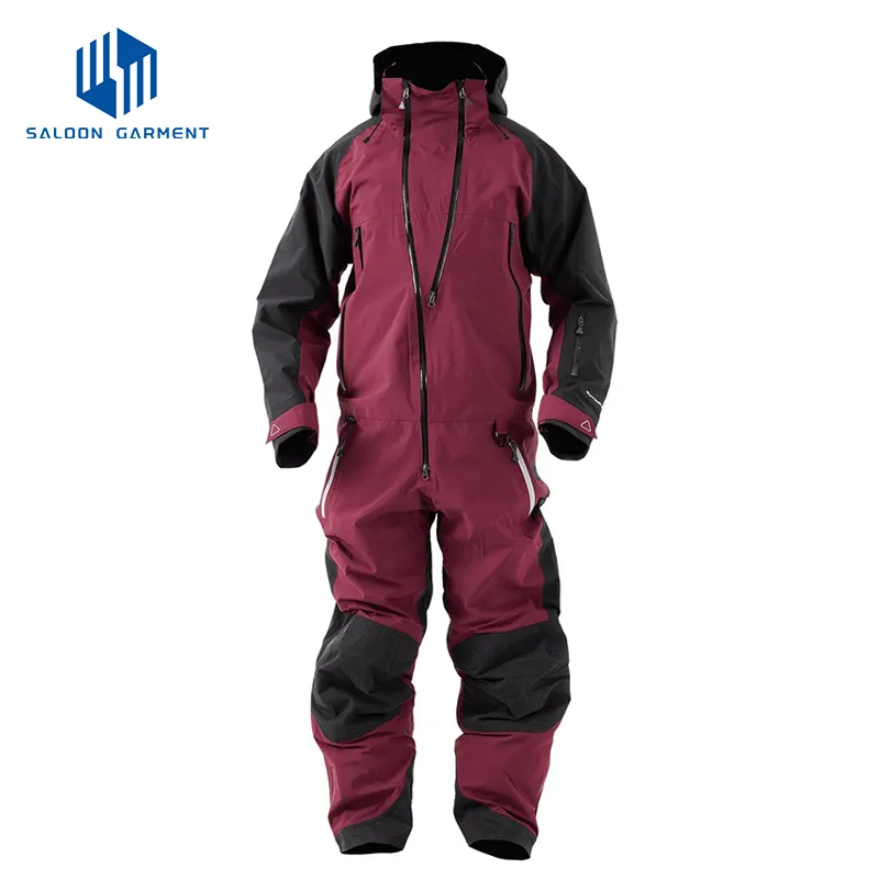 Men's Winter Snow Sports Bright Warm One Piece Skiing Snow Suits