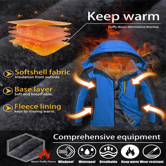 Men Snowboard Winter Coats Warm Waterproof Windproof Skiing Snowboarding Sports Ski Jackets