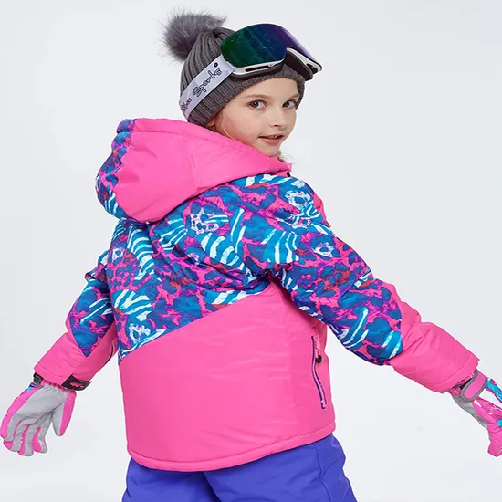 Girls Waterproof Hooded Snowboard Coat Windproof Winter Snow Outwear Ski Jacket