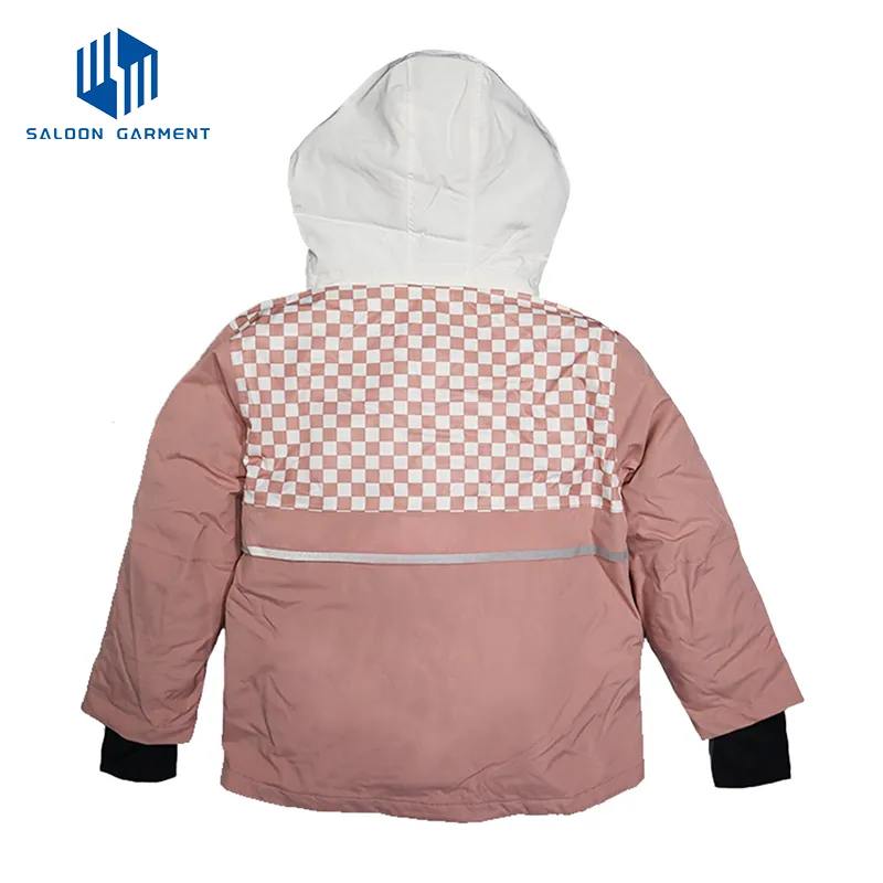 Girls' Waterproof Insulated Windbreaker Coat Fleece Lining Rain Ski Jacket