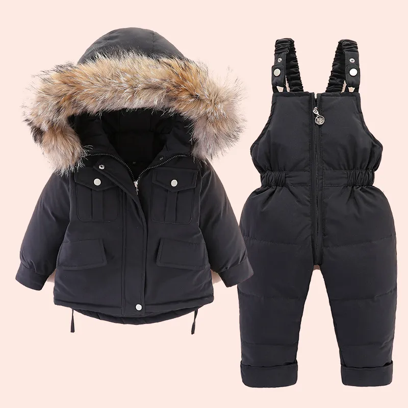 Boys and Girls Winter Warm Windbreaker Jacket Kids' Clothing Sets