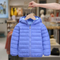 Wholesale Customized Winter Children Kids Boy Solid Color Thick Hooded Padded Coat Warm Quilted Jacket