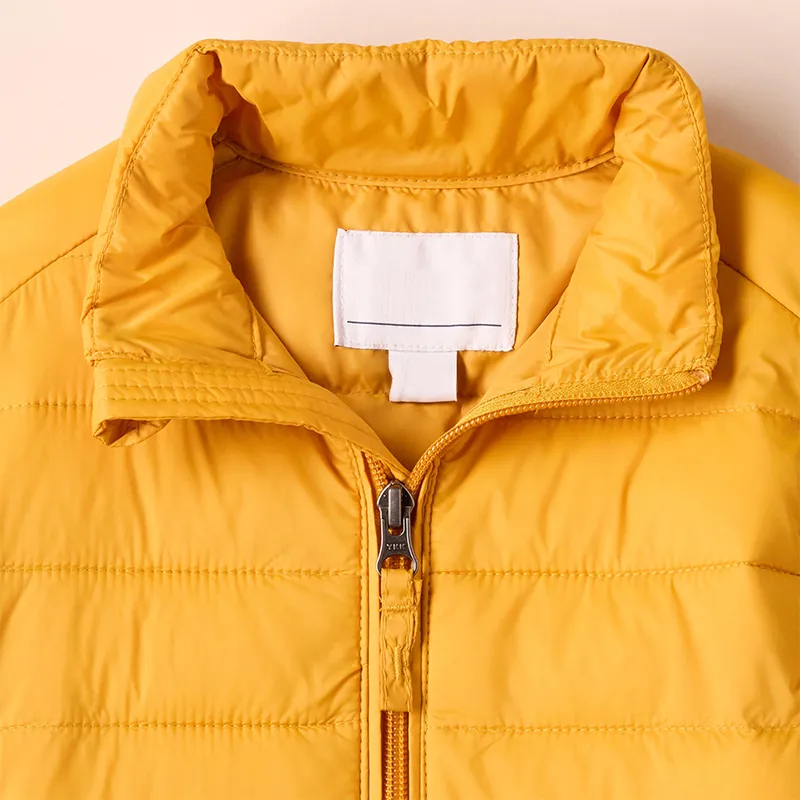 Custom Kids Winter Coat Without Hood Warm Padding Outdoor Quilted Jacket