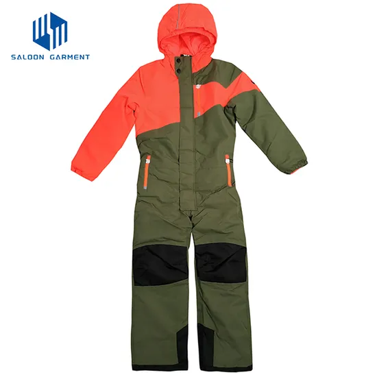 Customized Warm Ski Clothes Waterproof Snow One Piece Overall Snowboard Suit Snowsuits