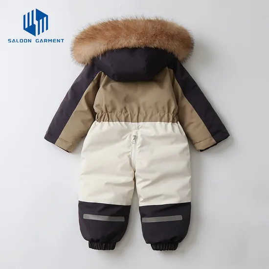 New Baby Warm Winter Clothes Boys and Girls Outdoor Ski Clothing Windproof Fleece Romper