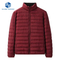 Custom Logo Men's Winter Windproof Stand Collar Woven Quilted Puffer Jacket