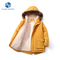 Boy's Padded Warm Thicken Winter Cotton Coat Kid Jacket with Fur Hood Outerwear