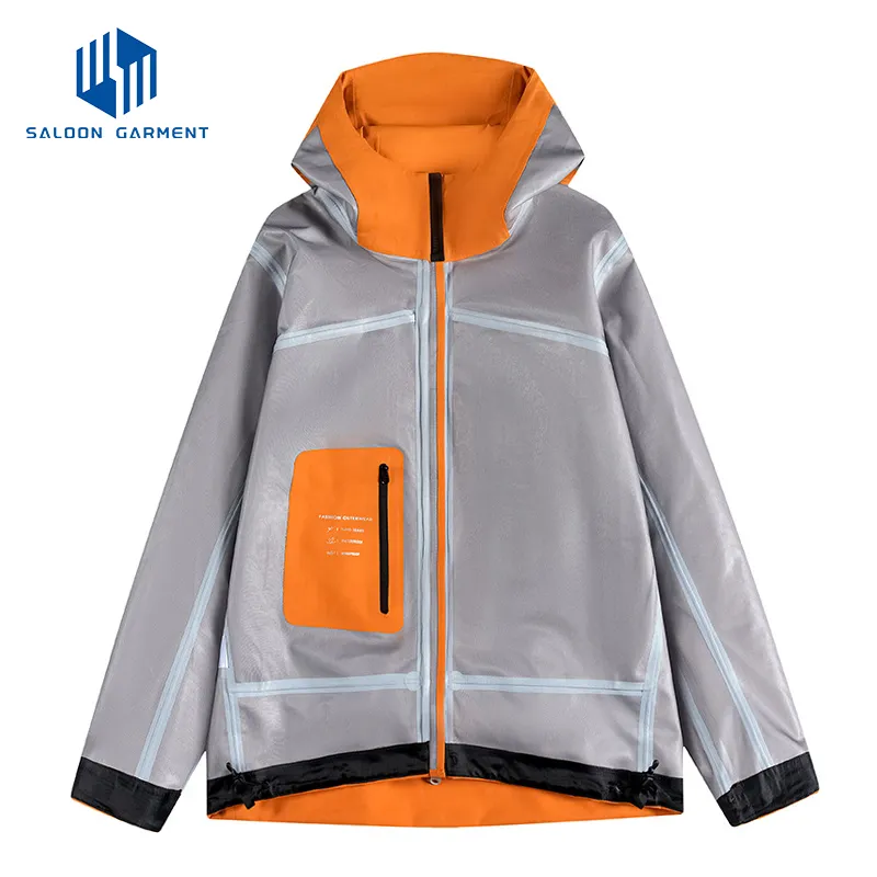 2.5 Layers 100% Polyester Fabric Outdoor Sports Hiking Cycling Windproof Waterproof Jacket