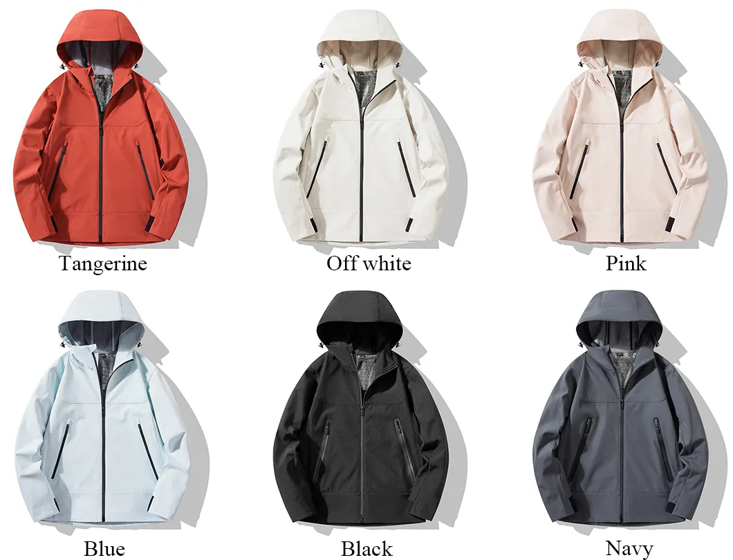 Custom Outdoor Clothing Waterproof Windproof Climbing Windbreaker Softshell Jackets