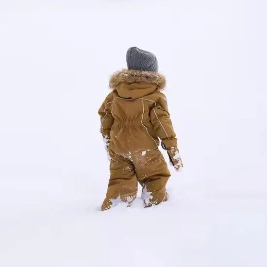 Custom Kids Winter Outdoor Ski Suit Boys Recycled Windproof Ski Jacket Pants Snowsuit for Children