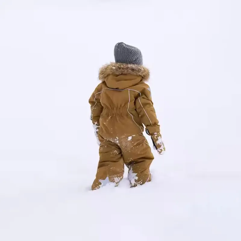 Custom Kids Winter Outdoor Ski Suit Boys Recycled Windproof Ski Jacket Pants Snowsuit for Children