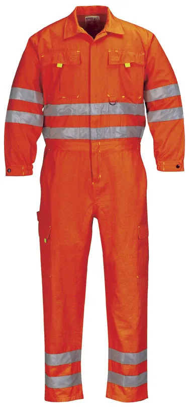 Hivis Workwear with Reflective Tape for Safety Coverall for Work Protective Coverall