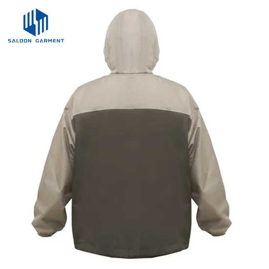 Custom Men's Waterproof Breathable Fishing 2.5 Layer Fabric for Wear Rain Jacket Outdoor Jacket