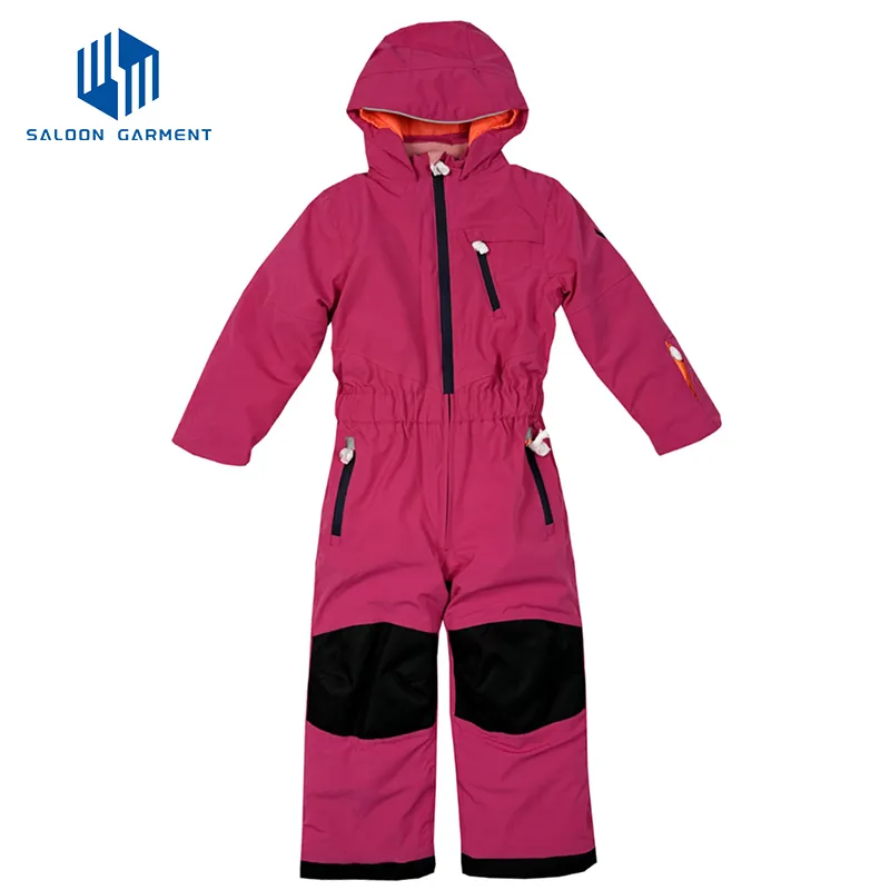 Stylish Kids One-Piece Ski Snowsuit for Outdoor Adventures
