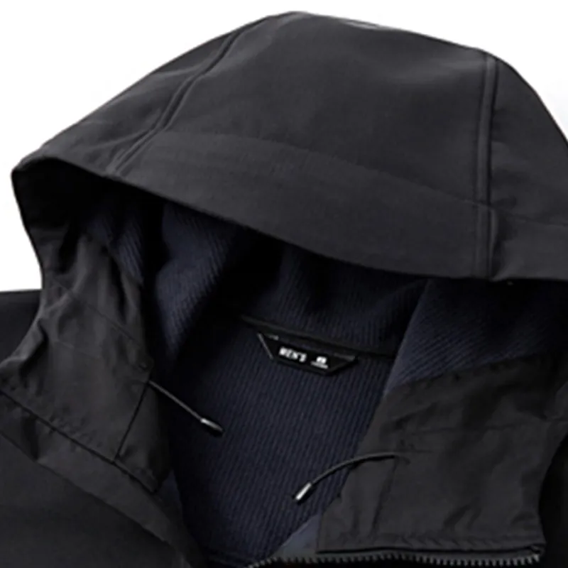 Wholesale 100% Polyester Softshell Waterproof Blank Custom Logo Design Long Sleeve Full Zipper Men's Jacket