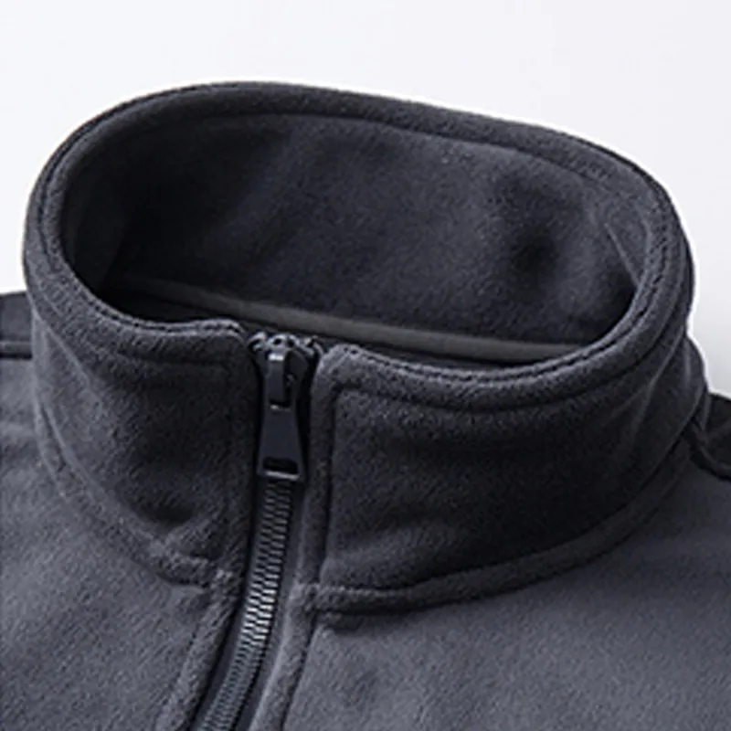 Wholesale Custom Polyester Men Women's Fleece Hiking Thermal Jackets Outdoor Sports Camping Windbreaker Male Warm Coats