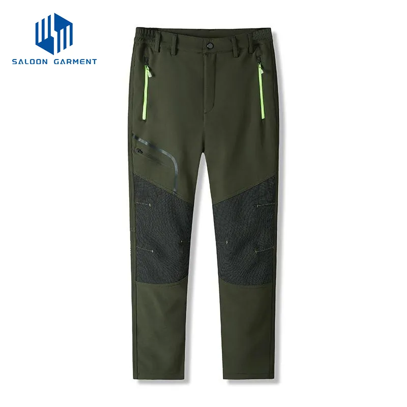 Outdoor Pants Windproof Waterproof Hiking Plush Thickened Pants Trousers