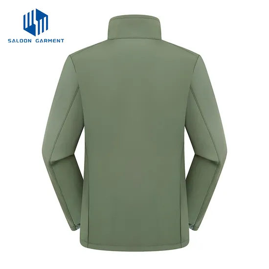 Men's Simple Style Winter High Quality Thick Zipper Customizable Casual Work Sports Outdoor Windproof Softshell Jacket