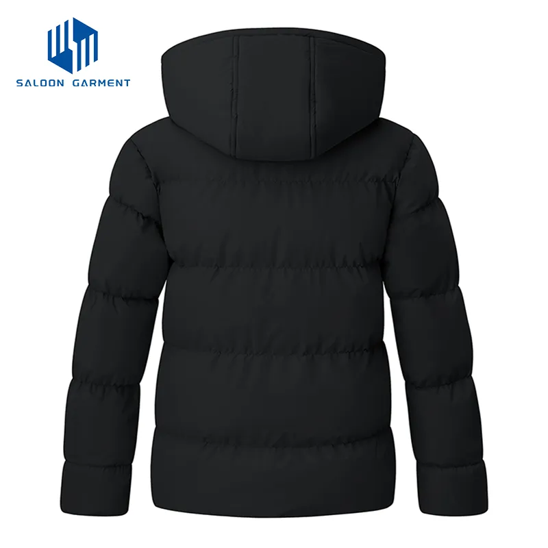 OEM Wholesale High Quality Girls' Windproof 100% Nylon Winter Warm Quilted Jacket