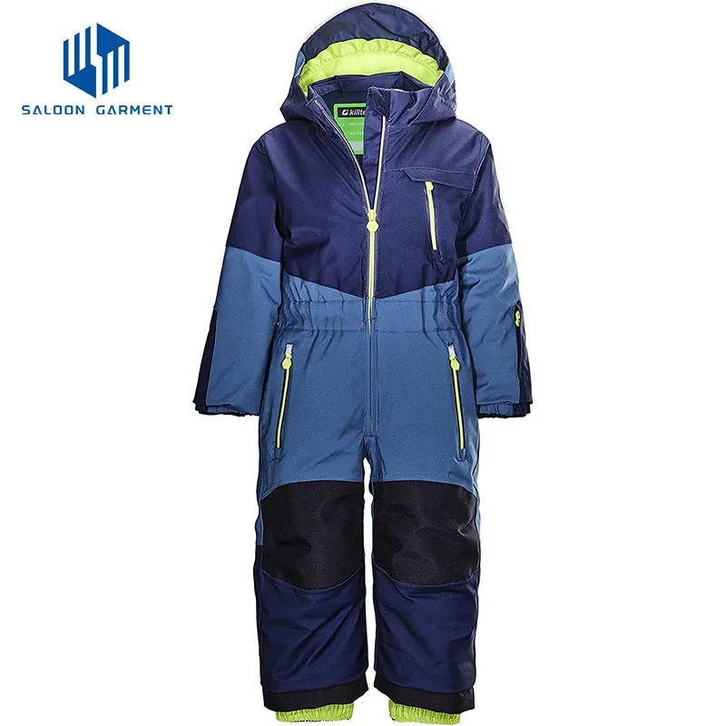 Outdoor Sport Overall Winter Windproof Snow Suit Snowsuit Set Kids One Piece Ski Suit