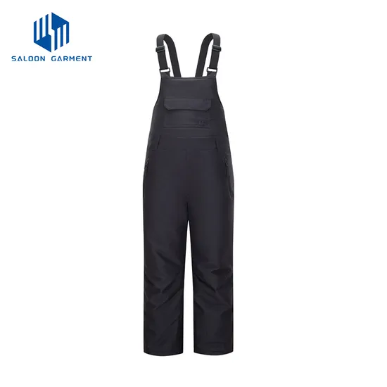 Women's Custom Logo Outdoor Warm Trousers Ski Snow Snowboarding Pants with Shoulder Straps