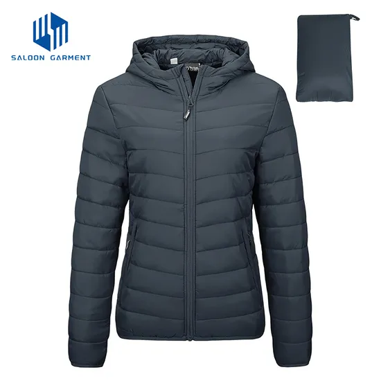 Winter Warm Coat Packable Hiking Camping Quilted Water Resistant Down Puffer Jacket