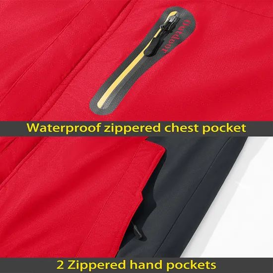 Men's Waterproof Warm Winter Snow Coat Mountain Windbreaker Ski Jacket